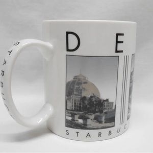 2003 Starbucks City Scene Series Detroit 18oz. Coffee Mug Black & White Design